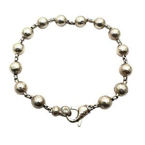 John Hardy JAI Sterling Silver Bead Bracelet 8 Inch 15 Grams